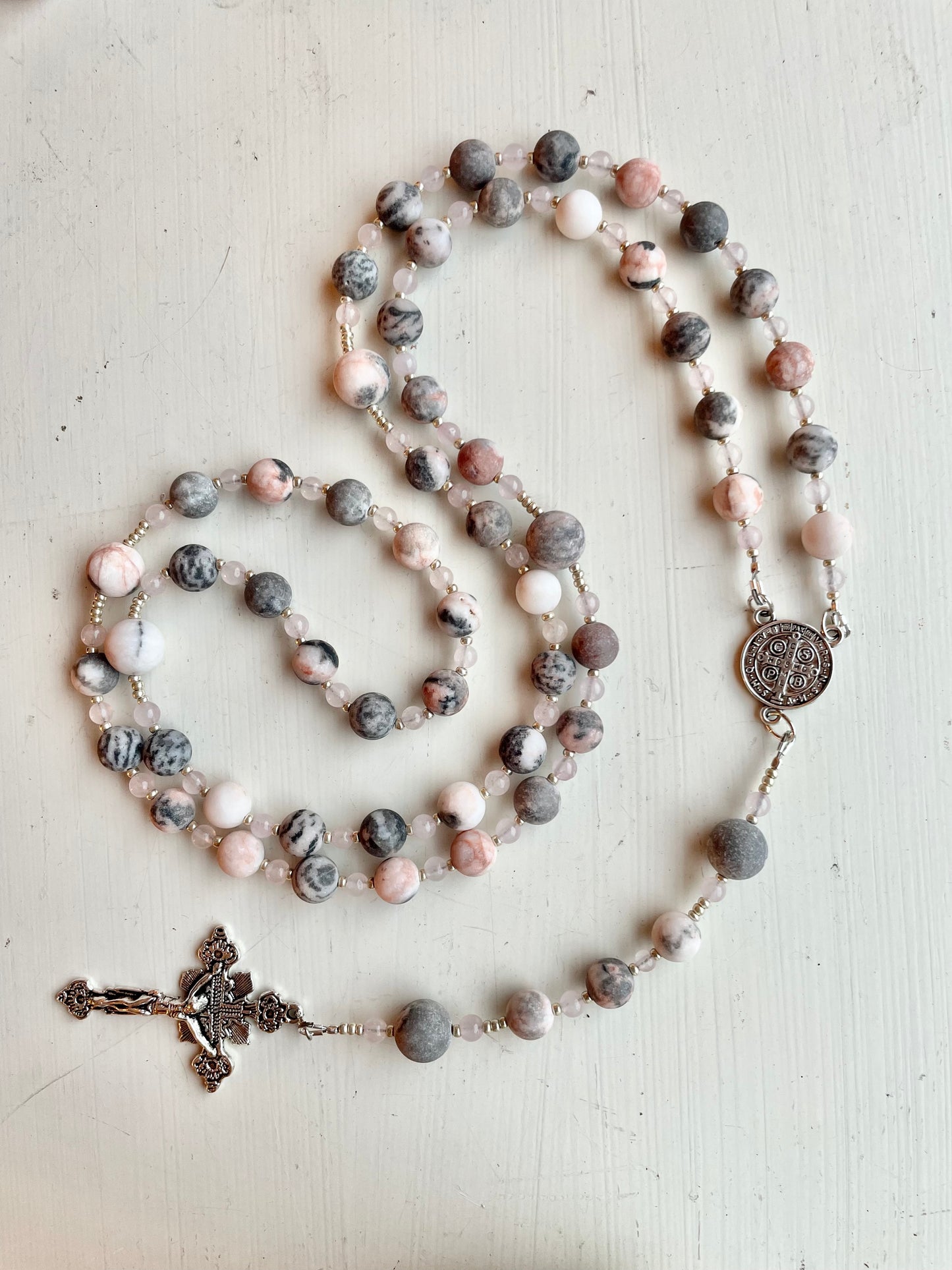 Pink + Grey Stone