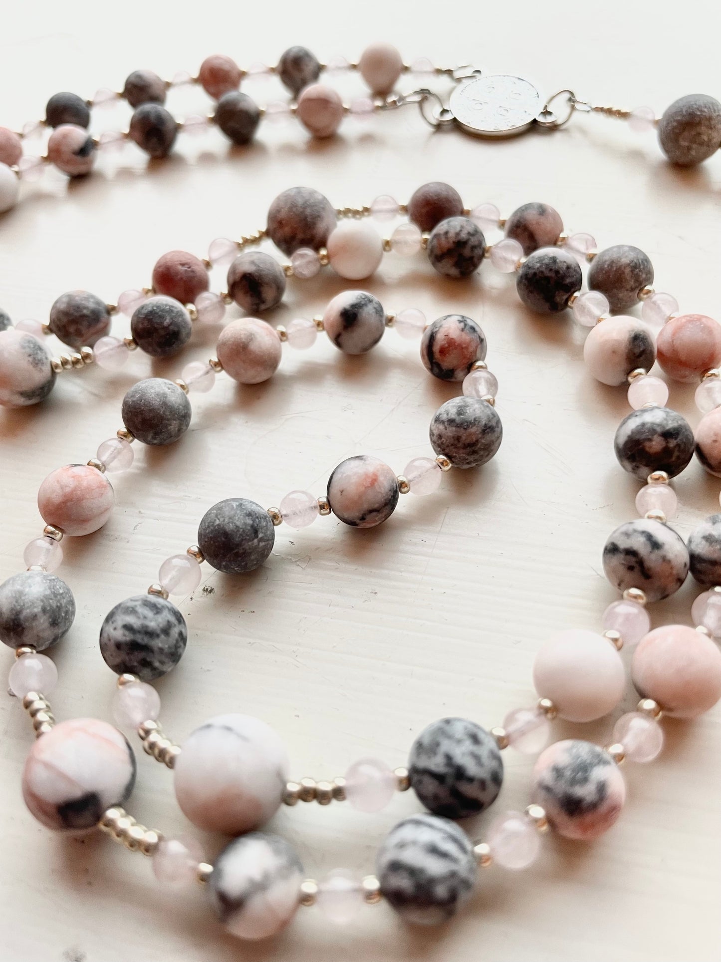 Pink + Grey Stone